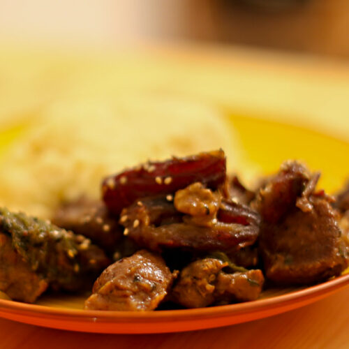 Pfannengerichte mit Lammfleisch
