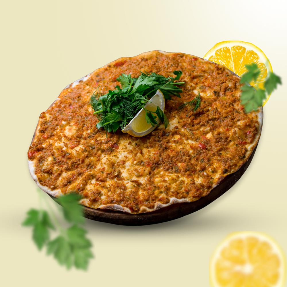 Lahmacun Portion 2x Stück mit Salat