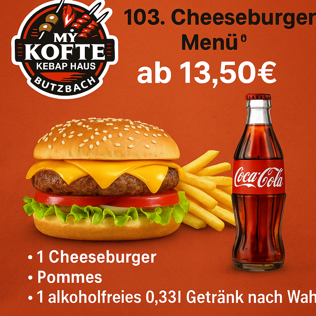 Cheeseburger Menü