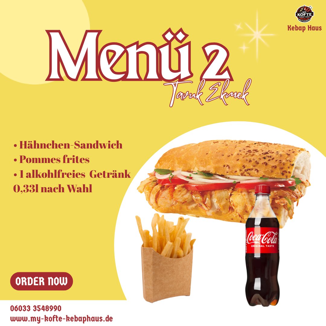 Menü 2 - Tavuk Ekmek