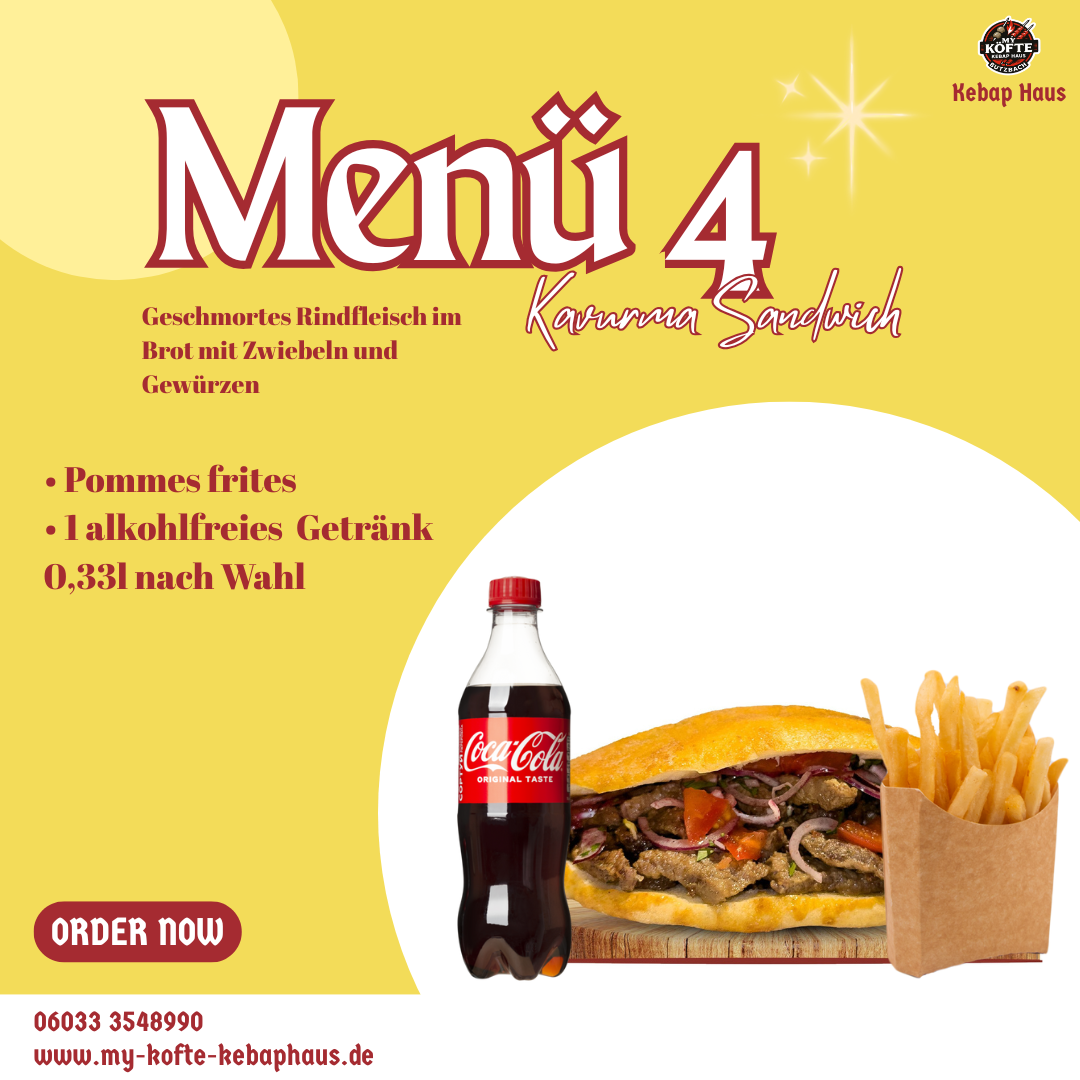 Menü 4 - Kavurma Sandwich